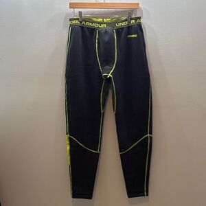 Under Armour Black Pants with Neon Green Trim